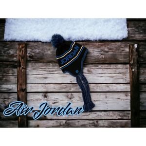 - Air Jordan Nike Knit Winter Hat Beanie Toque Cap Tassel Pom Ear Flap Snow